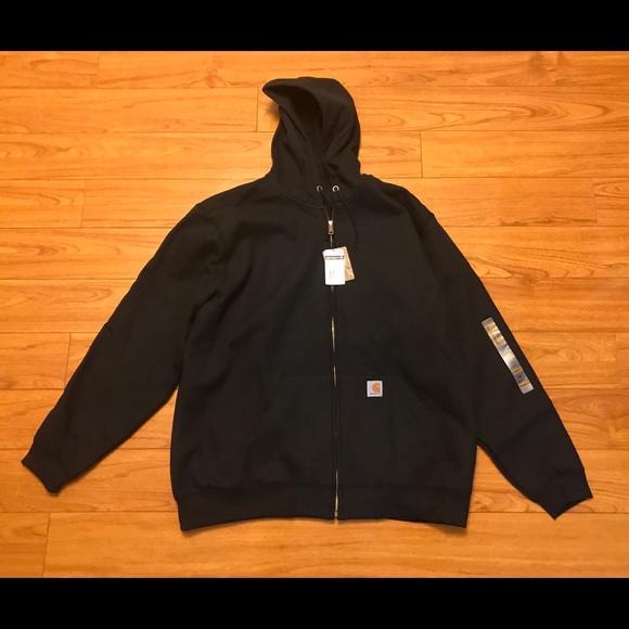 black carhartt zip up hoodie
